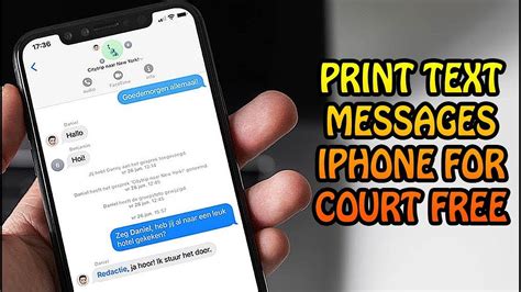 How to Print Text Messages from iPhone for Court Free: A Comprehensive Guide with Multiple Perspectives